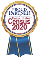 Proud Partner 2020 Census logo