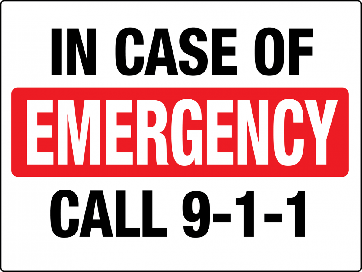 In Case Of Emergency Call 9-1-1