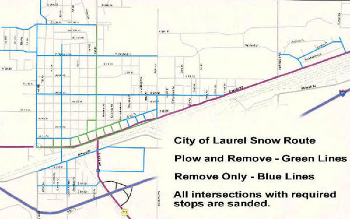 snow route map